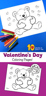 Happy birthday teddy bear drawing. Teddy Bear Holding A Heart Coloring Page 10 Minutes Of Quality Time
