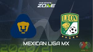 Head to head statistics and prediction, goals, past matches, actual form for liga mx. 2020 21 Mexican Liga Mx Pumas Unam Vs Leon Preview Prediction The Stats Zone