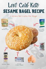 Best Low Carb Keto Sesame Bagel Recipe With Almond Flour Recipe Bagel Recipe Sesame Bagel Bagel