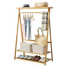 Find a unique clothes hanger rack to complement your interior style. Buy 25 Bamboo Coat Rack Clothing Racks With Hanging Rod For Bedroom Dressing Room Clothes Hanger Stand Perchero Wadrobe Furniture In The Online Store Shop4551028 Store At A Price Of 89 91 Usd With