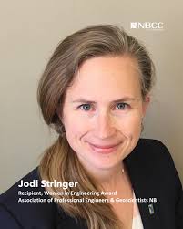 We're proud to celebrate Jodi Stringer, recipient of the Women in  Engineering Award from @apegnb_aignb As Dean of Engineering Technologies at  NBCC, Jodi is breaking barriers, expanding opportunities, and inspiring  future women