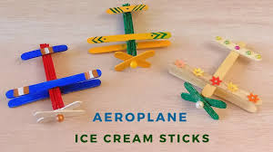 Very quick and easy to make. How To Make Ice Cream Stick Aeroplane Popsicle Stick Easy Crafts For Kids Ice Cream Stick Popsicle Stick Crafts House Easy Crafts For Kids