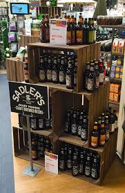 Great Sadlers Ales Brewery Display At Webbs Garden Centre In Hagley Using Our Rustic Wooden Crates Beer Store Wine Store Display Craft Beer Shop