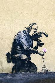 Camera Man Flower By Banksy Banksy Art Rage