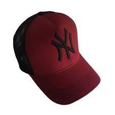 Erkek Ny Nakisli Fileli Kep Sapka Bordo Sapka Spor