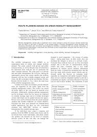 Útvonaltervezés térképes útvonaltervező magyarország térkép. Pdf Route Planning Based On Urban Mobility Management