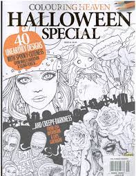 High quality colouring magazine 40 designs from top artists every month high quality paper a welcoming community of colourists linktr.ee/colouringheaven. Colouring Heaven Halloween Special Magazine 2018 Amazon Com Books