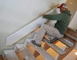 How to install stair skirt boards: Stair Skirts Ana White