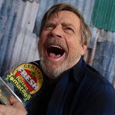 A happy Mark Hamill receives his #RottenTomatoesAward for Star Wars: The  Last Jedi 🍅