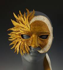 Sun Moon Half Mask Half Mask Sun And Moon Costume Mask