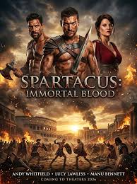 Film - 🎬 Spartacus: Immortal Blood (2026) 👉 Andy Whitfield, Lucy Lawless,  Manu Bennett Rome thought the rebellion was crushed, its leader slain. They  were wrong. Legends never truly die; they merely