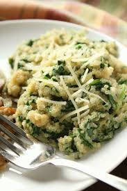 Parmesan Spinach Quinoa Delicious As It Looks Quinoa Side Dish Fodmap Recipes Healthy