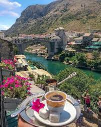 Senna Relax Pe Instagram Turkish Coffee With Lokum From Mostar Tag Who Do You Want To Offe Mostar Mountain Landscape Photography Places Around The World