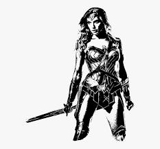 Maybe you would like to learn more about one of these? Xd Wonder Woman Black And White Hd Png Download Kindpng