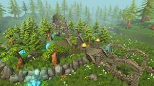 Lowpoly Forest Ruins 2 Game Concept Art Game Art Game Design