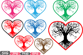 Free Free 100 Heart Family Tree Svg SVG PNG EPS DXF File