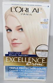 L Oreal Paris Excellence Creme Hair Color 02 Extra Light Natural Blonde New Loreal Paris Loreal Natural Blondes