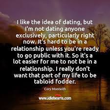 | meaning, pronunciation, translations and examples I Like The Idea Of Dating But I M Not Dating Anyone Exclusively Idlehearts
