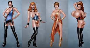 Rule34 - If it exists, there is porn of it  high-heeled jill, beverly  crusher, jadzia dax, kathryn janeway  3527109