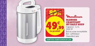 Offre Blender Chauffant My Daily Soup Moulinex Chez Super U