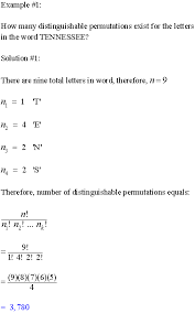 Our permutation calculator helps you to arrange elements from the set of elements in proper order. Distinguishable Permutations