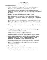 Build up your property management resume by showcasing the breadth of your expertise and sample resume for a commercial property manager. Assistant Manager Job Responsibilities Mid Land Management