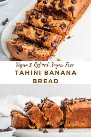 Vegan Tahini Banana Bread Dairy Free Banana Bread Sugar Free Vegan Banana Bread
