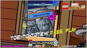 In this guide, we indicate the location … Lego Marvel Superheroes 2 Gwenpool Mission 5 Toe To Totem Free Play Htg Happy Thumbs Gaming