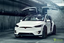 Satin Pearl White Tesla Model X P100d T Largo Limited Edition Carbon Fiber Wide Body Package By T Sp Tesla Model X Tesla Model Tesla