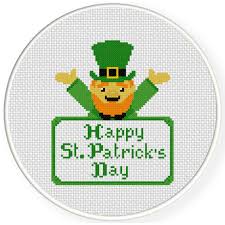 Miss mini looks cute with her rainbow hat and mini cat is dressed in. Charts Club Members Only Happy St Patrick S Day Cross Stitch Pattern Daily Cross Stitch