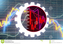 Candlestick Stock Exchange Background Stock Illustration