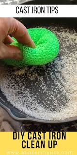 Learn To Clean Cast Iron Cast Iron Cleaning Cleaning Cast Iron Pans Cast Iron Skillet Cooking