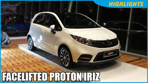 Proton iriz 2019 premium (rm 50700.00 w/o insurance) 1.6 liter vvt engine cvt transmission electric power steering minimum. Proton Iriz Facelift Highlights Carlist My Youtube