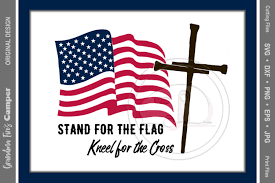 Download American Flag Cross Svg Stand For The Flag Kneel For The Cross 68767 Svgs Design Bundles