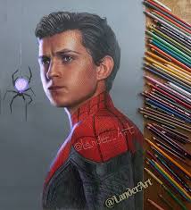 Browse spider man colored sketch drawing created by professional drawing artist. Color Pencil Drawing Spiderman By Lander Art 1