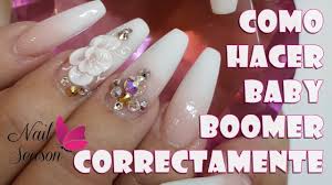 Si quieres lograr que tus uñas acrílicas luzcan al máximo, no dudes en hacer combinaciones entre este efecto y agregar diseños en 3d entre otros. Unas Baby Boomer Perfectas Como Hacer Estas Unas Acrilicas Correctamente Youtube