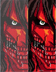 Vtorzhenie Gigantov Pixel Art Pixel Art Pattern Anime Pixel Art