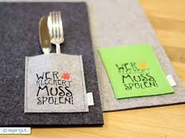 Tischsets Tischset Aus Filz Wer Kleckert Muss Spulen Eigengut De Tischset Filz Tischset Tischset Nahen