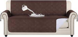 Plaid patchwork lodge quilted furniture protector covers. Amazon Com 100 Waterproof Couch Covers For Living Room Quilted Sofa Furniture Covers For 3 Cushion Couch Machine Washable Protect From Pets Wear And Tear Seat Width Up To 68 Brown Home
