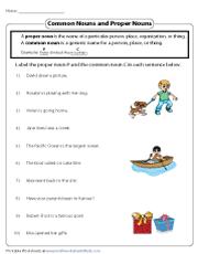 These worksheets will reinforce this concept through identifying, categorizing, and creating proper nouns. Common And Proper Nouns Worksheets