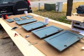 The glossier the final paint will be, the smoother the primer needs to be. Painting A Bathroom Vanity Without Sanding Love Renovations