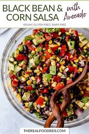 Black Bean Corn Avocado Salsa Black Bean Corn Salsa With Avocado Recipe Corn Salsa Black Bean Corn Salsa Salsa Ingredients