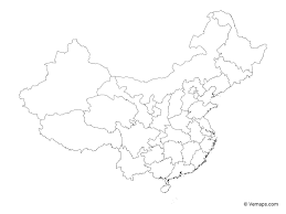 China is located in eastern asia. Outline Map Of China With Provinces Free Vector Maps