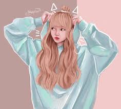 Download Lisa Of Blackpink Anime Cat Version Wallpaper | Wallpapers.com