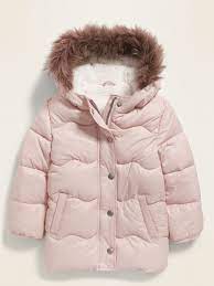 Old Navy Unisex Faux Fur Trim Hooded Frost Free Puffer Jacket For Toddler Soft Shell Size 4t Toddler Winter Jackets Kids Winter Outfits Winter Baby Clothes