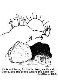 This free empty tomb coloring page shows mar. Jesus Is Risen Color Pages Page 6 Line 17qq Com