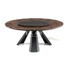 Metal dining table and chairs ukee. Dining Room Furniture Metal Modern Large Round Dining Table Ekar Furniture
