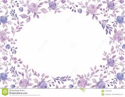Watercolor Purple Flower And Plant Border White Paper Background Stock Vector Illustration Of Floral Bac In 2020 Flower Illustration Purple Flowers Paper Background