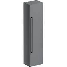 Dark grey kitchen units ukfcu olbersdorfer. Orchard Derwent Stone Grey Tall Wall Hung Cabinet 1400 X 350mm