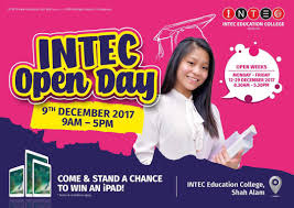 Intec education college, shah alam, selangor, malaysia intec education college, shah alam, selangor, malaysia american credit transfer program logistics management. Intec Open Day Stand A Chance To Win An Ipad